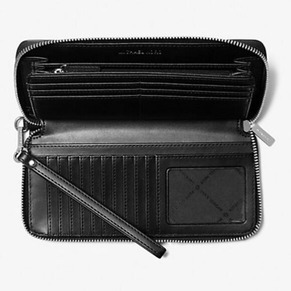 NWT Michael Kors Jet Set Travel Zebra Print Calf Hair Continental Wallet - Picture 2 of 4